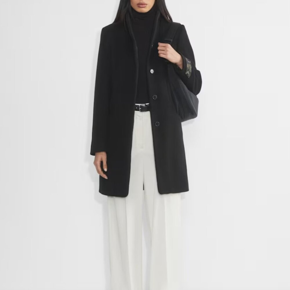 NWT Aritzia WILFRED The Cocoon Coat Black